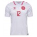 Maglie da calcio Danimarca Kasper Dolberg #12 Seconda Maglia Europei 2024 Manica Corta